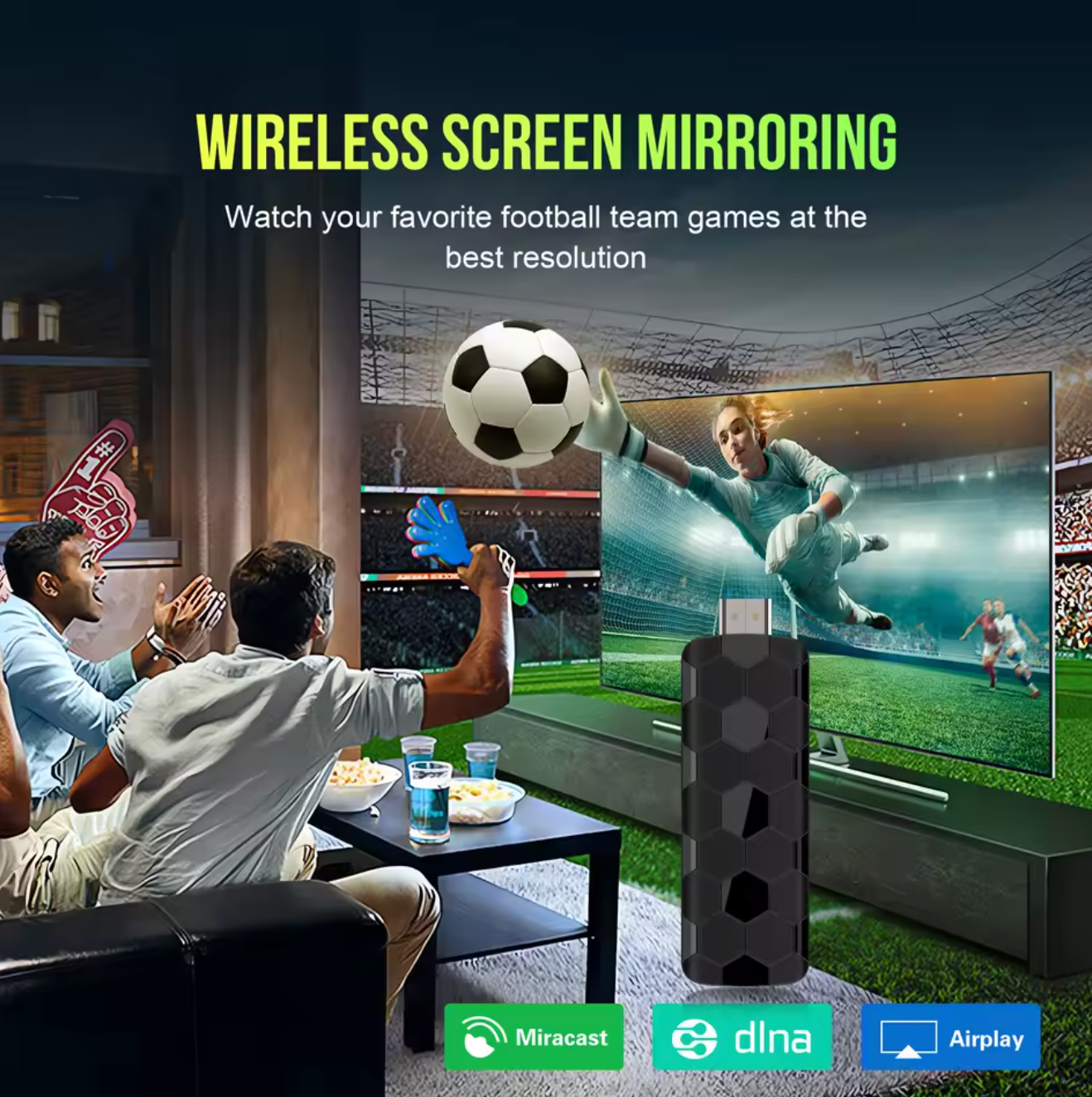 Android Smart TV Stick Ultra HD 4K 8GB 128GB Media Player WLAN LAN Smart TV Box