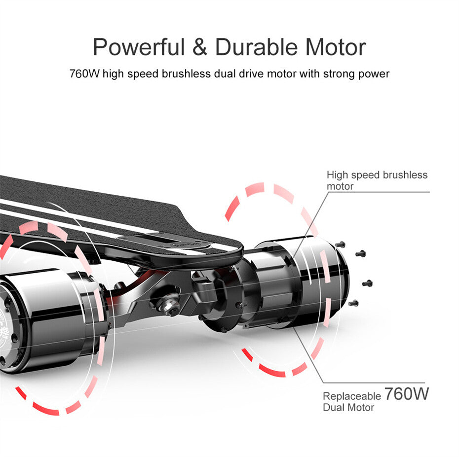 Teamgee H5 Electric Skateboard Longboard intelligente Dual 480w Motor Sehr Dünn