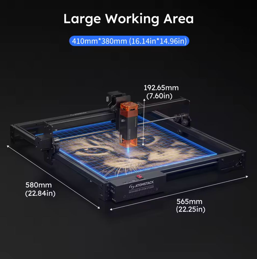 Atomstack A10 Pro V2 Lasergravurmaschine Lasercutter Schneidemaschine