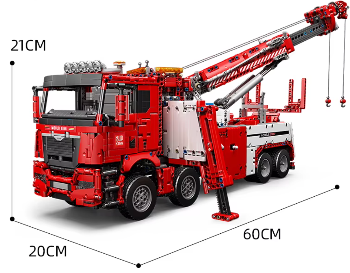 Mould King 17027 Ferngesteuertes RC Feuerwehrauto Rettungsauto 4883 Teile