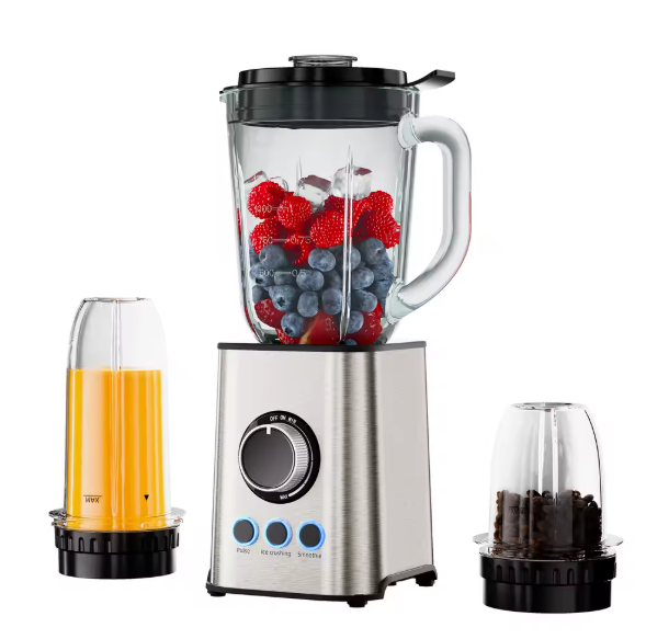 Smoothie Maker Biolomix elektrisch 1300 W 3-in-1 Mixer Standmixer