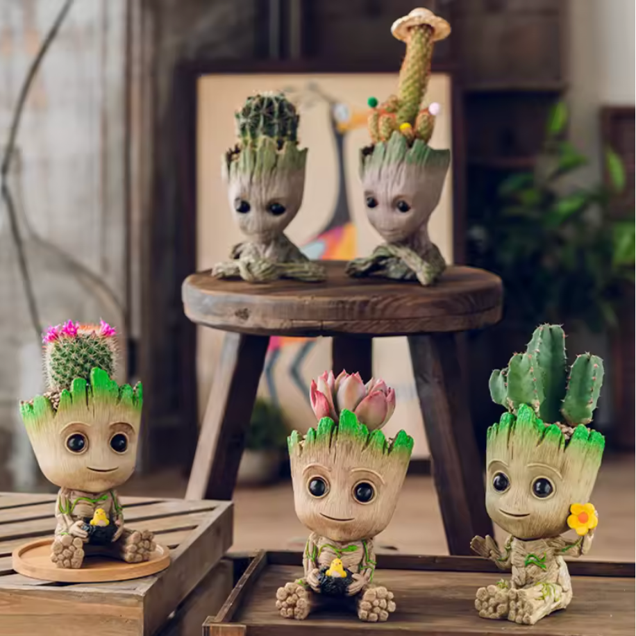 Baby Groot Blumentopf Übertopf Figur Deko Stiftehalter Top Dekoration