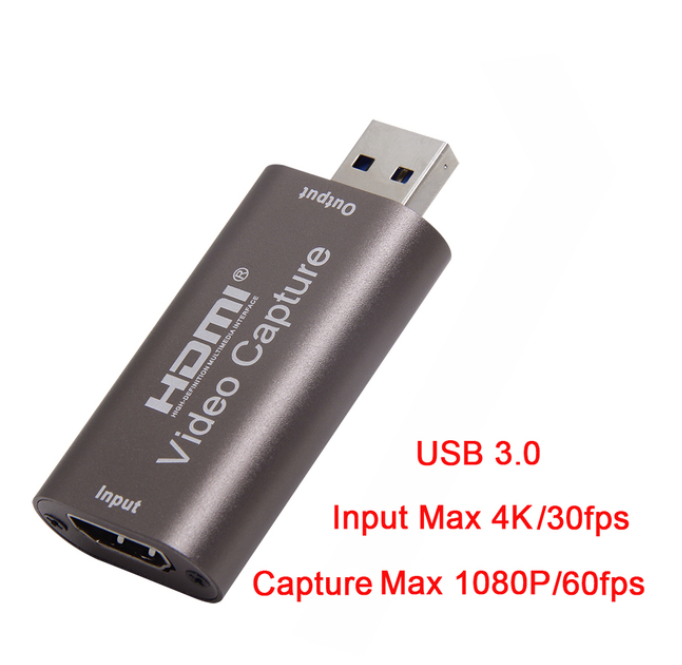 4K Video Capture Card HDMI auf USB 3.0 1080P Live Video Streaming Game Recorder
