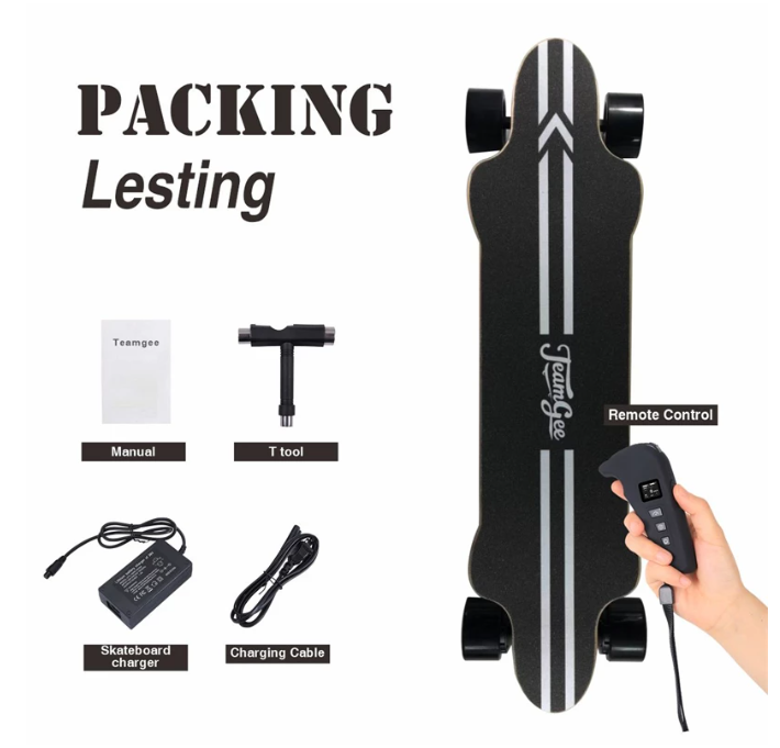 Teamgee H20 Electric Skateboard Longboard intelligente Dual 540w Motor 1080W