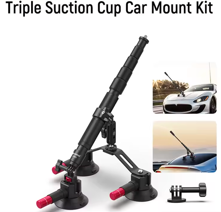 Saugnapf Kamerahalterung Auto für Insta360 X3/X4/X5 DJI Osmo Action Gopro