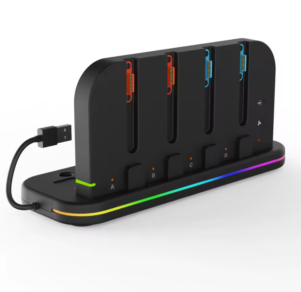 4in1 Joy-Con Ladestation und Kühler für Nintendo Switch 2 Ladegerät Charger