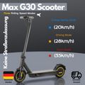 E-Scooter Elektroroller Faltbar Escooter Elektro Roller 10 Zoll Scooter MAX G30