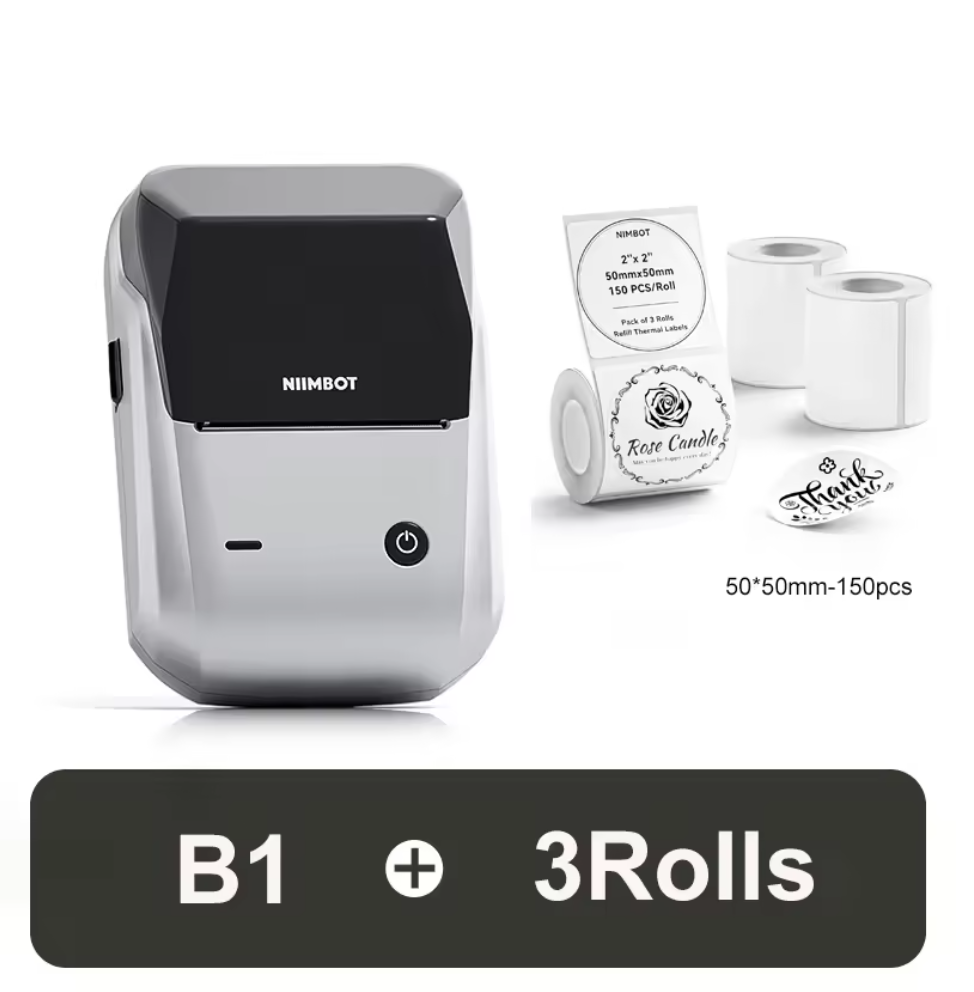 Niimbot B1 Kabelloser Etikettendrucker Bluetooth Thermodrucker Sticker Drucker