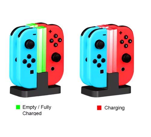 4in1 Joy-Con Ladestation für Nintendo Switch Ladedock Ladegerät Charger