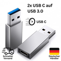 USB C Adapter Stecker USB OTG Konverter Ladeadapter USB A auf USB C Buchse 3.1
