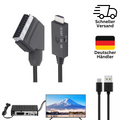 1m Kabel SCART auf HDMI Konverter Video Audio Adapter Wandler für DVD HD TV