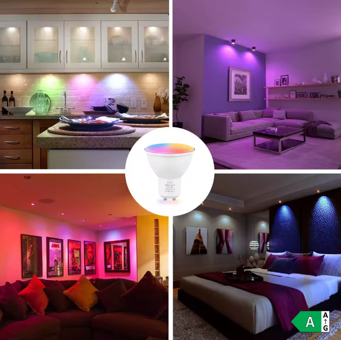 Smart LED Glühbirne RGB Bulb WiFi E27 E14 GU10 App für  Zigbee Alexa und Google