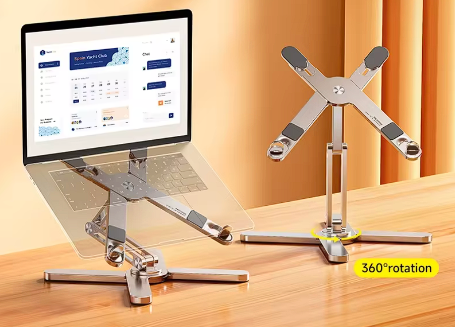 Laptop Ständer 8-16 Zoll Laptopständer 360° drehbar Verstellbar Faltbar Kompakt