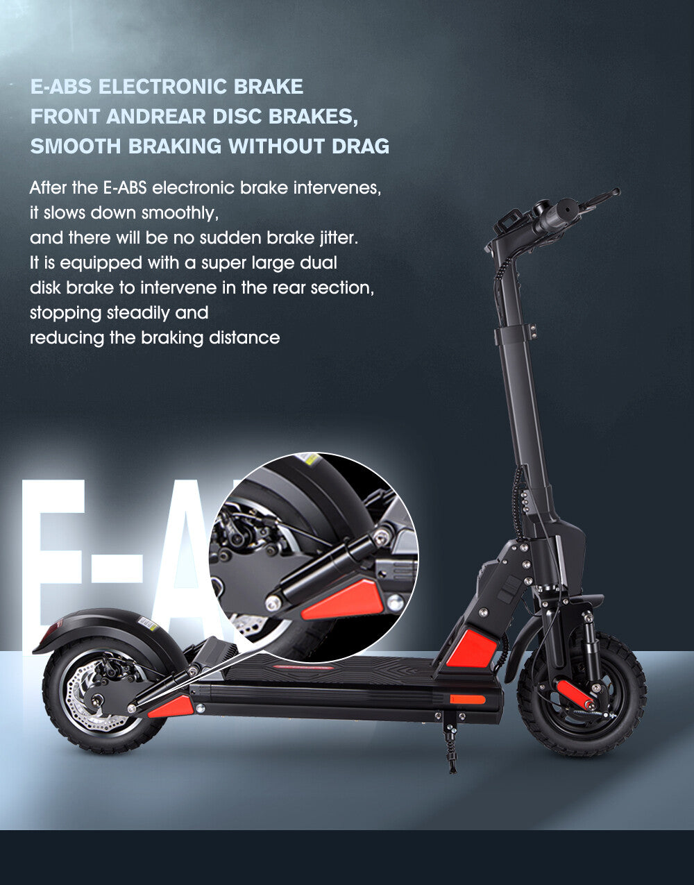 E-Scooter Elektroroller Faltbar Offroad Elektro Roller 10 Zoll Scooter C1 PRO