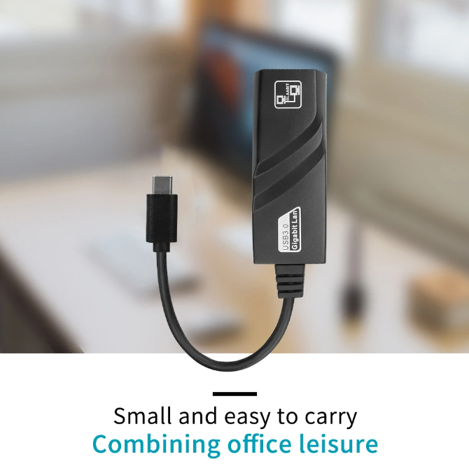 USB-C auf Ethernet Adapter-Kabel Gigabit LAN Netzwerk-Adapter Typ C zu RJ45 Mac