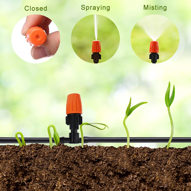 10-25-30m Automatisch Bewässerungssystem Micro Tropfschlauch Garten Bewässerung