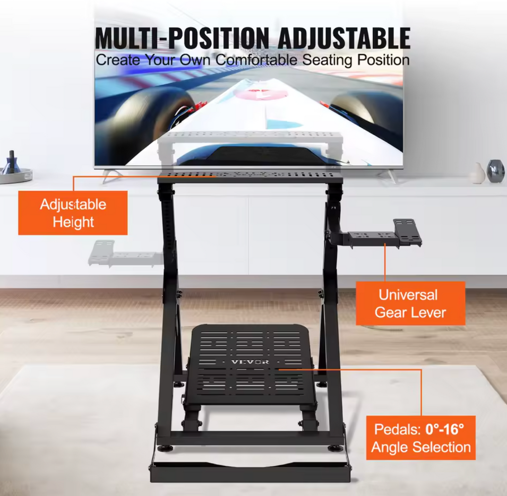 Racing Lenkradständer Universalbasis kompatibel mit Logitech & Thrustmaster