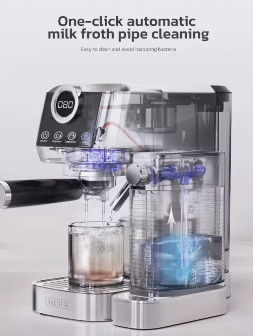 HiBREW 3 in 1 Espressomaschine H13A halbautomatische Kaffeemaschine Maschine