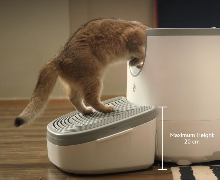 3-in-1 Furoomate Katzenklo Stufe Rampe Stepper Katzentoilette Katzenstepper