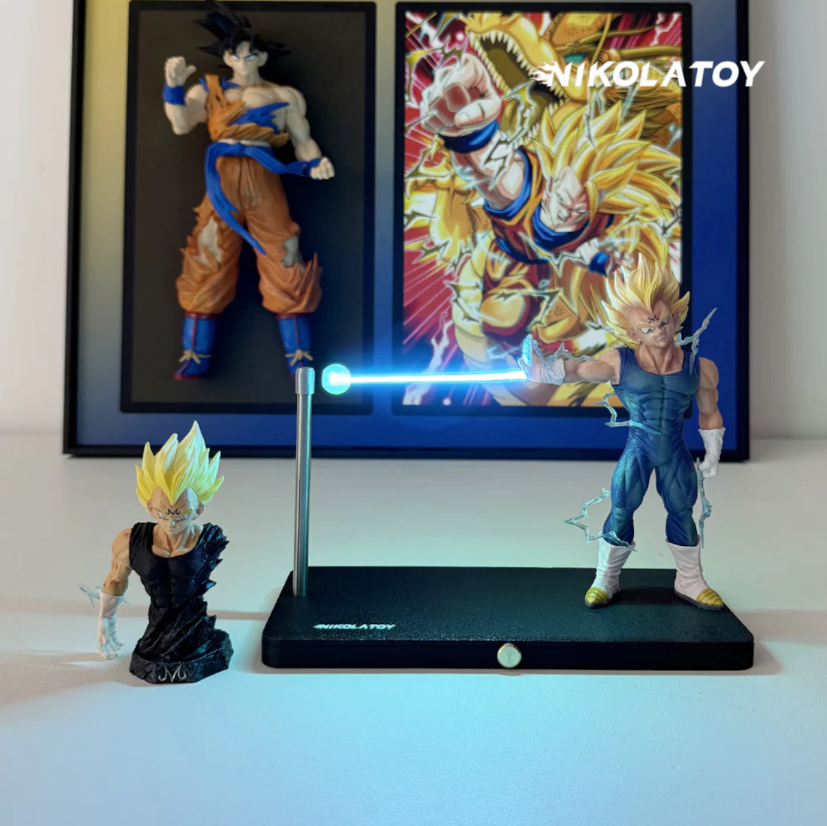 Nikolatoy Dragon Ball Vegeta Lampe Kamehameha Magnetisch LED Nachtlampe