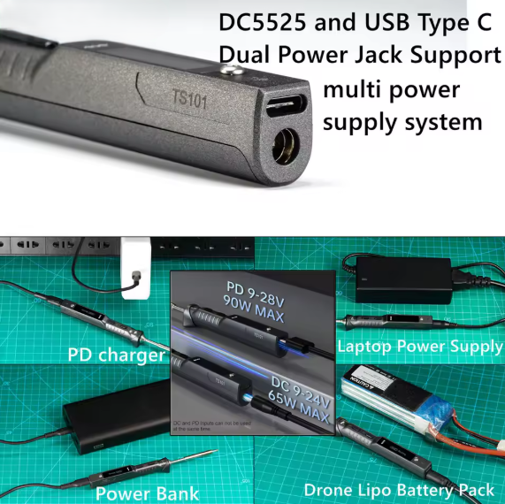 TS101 65W tragbarer Lötkolben elektrisch Digital Einstellbare Temperatur