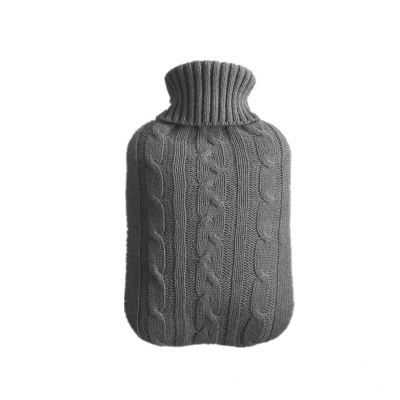 Wärmeflaschen BEZUG für 2 Liter Bettflasche Wärmflas Fleece Gummi 2L Wärmekissen
