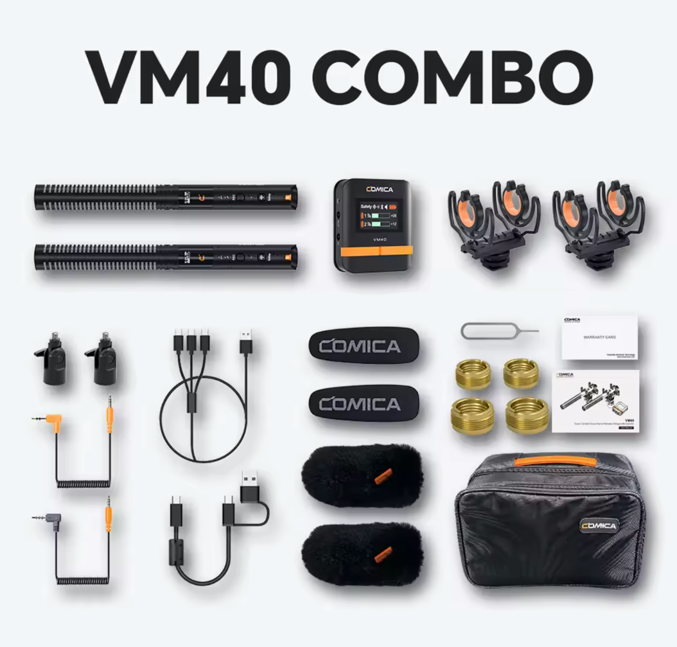 COMICA VM40 2,4G Kameramikrofon Kardioid Shotgun Microphone Richtrohrmikrofon