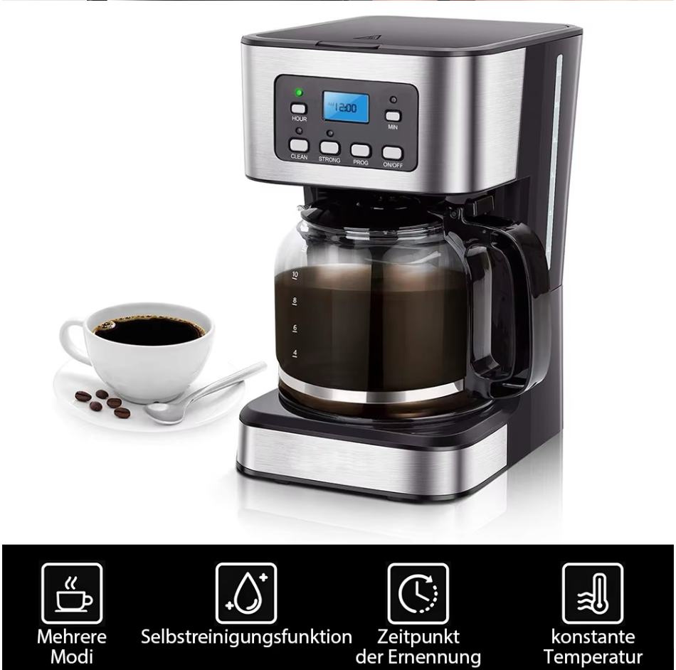 Kaffeemaschine Espresso Maschine Kaffee Maschine Kaffeepulver selbstreinigend