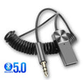 Bluetooth 5.0 Empfänger 3.5mm Auto AUX Adapter Audio Stereo USB KFZ mit Kabel